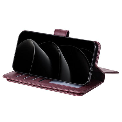 Multi-Function Wallet 10 Card Slots Leather Phone Case