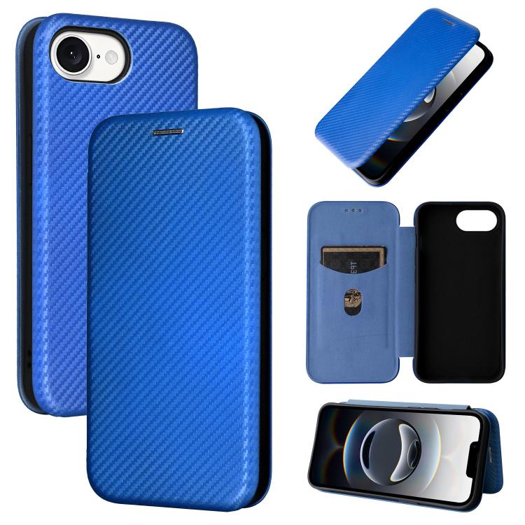 Carbon Fiber Texture Flip Leather Phone Case