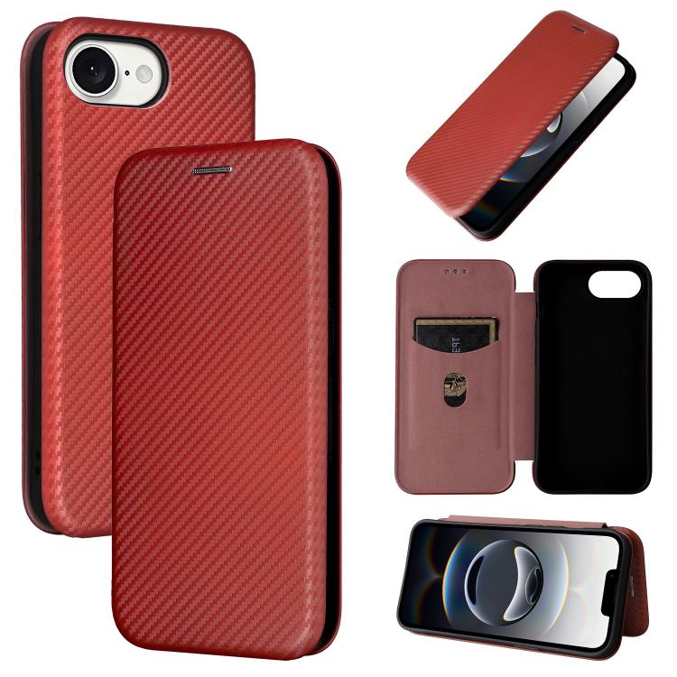 Carbon Fiber Texture Flip Leather Phone Case