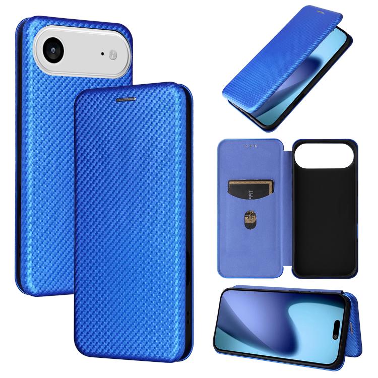 Carbon Fiber Texture Flip Leather Phone Case