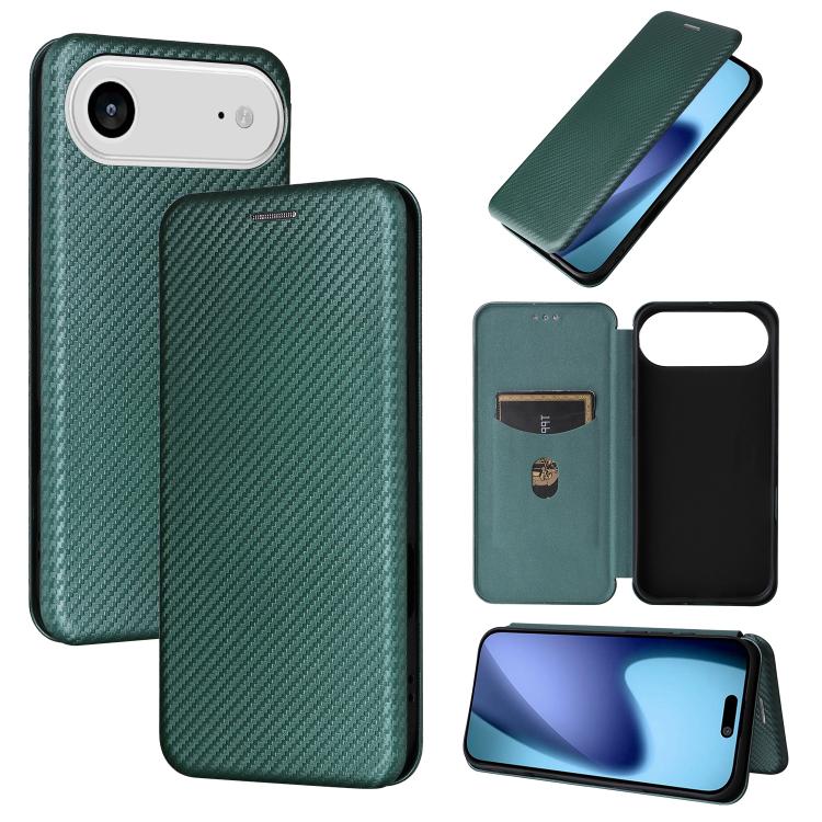Carbon Fiber Texture Flip Leather Phone Case