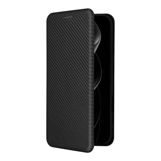 Carbon Fiber Texture Flip Leather Phone Case