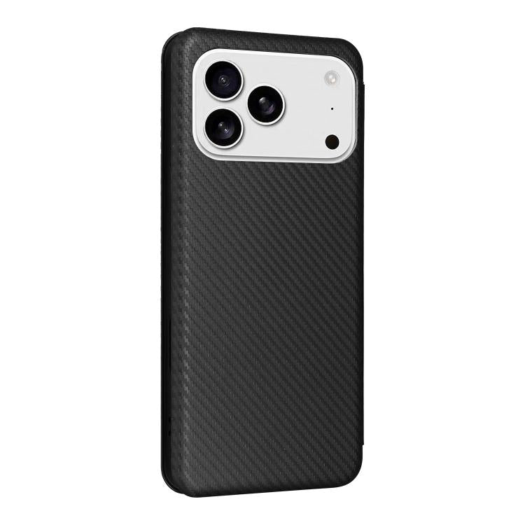 Carbon Fiber Texture Flip Leather Phone Case