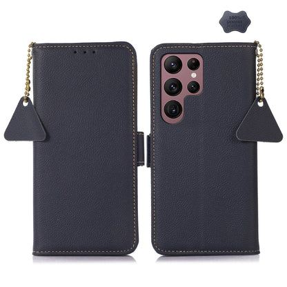 Side-Magnetic TJ Genuine Leather RFID Phone Case