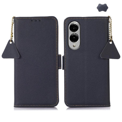 Side-Magnetic TJ Genuine Leather RFID Phone Case