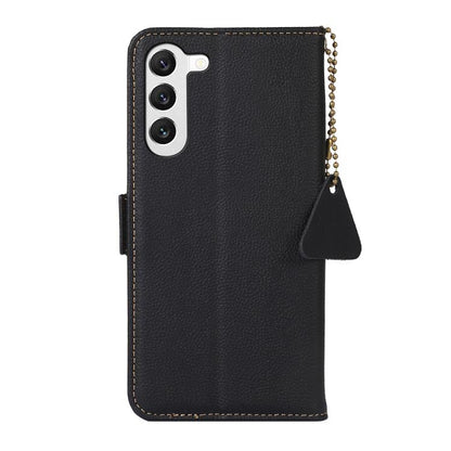 Side-Magnetic TJ Genuine Leather RFID Phone Case