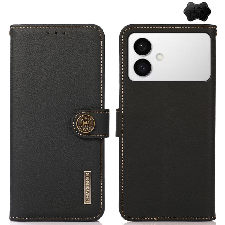 KHAZNEH Custer Genuine Leather RFID Phone Case