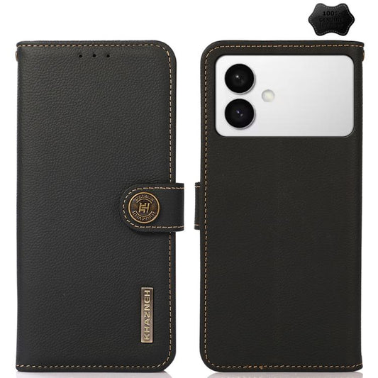 KHAZNEH Custer Genuine Leather RFID Phone Case