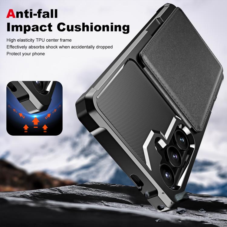 Vertical Flip Card Bag Holder Leather Phone Case