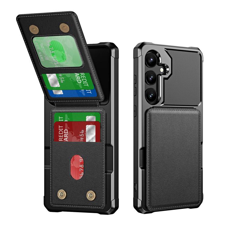 Vertical Flip Card Bag Holder Leather Phone Case