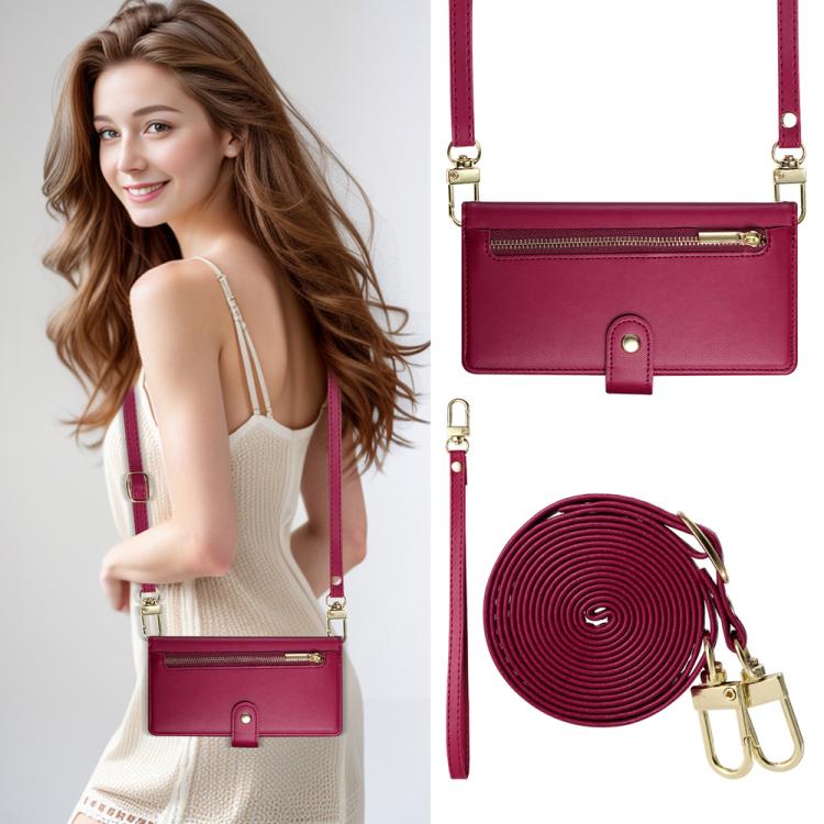 Nine Card-slot Zipper Wallet Bag Leather Phone Case