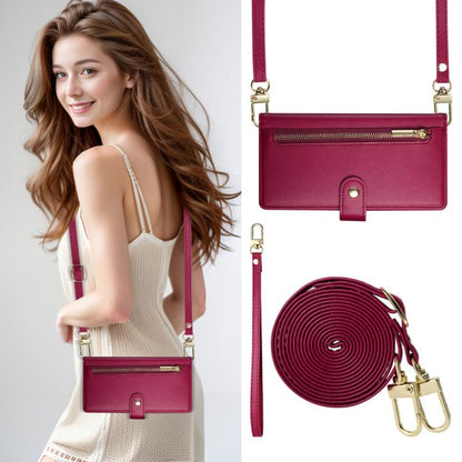 Nine Card-slot Zipper Wallet Bag Leather Phone Case