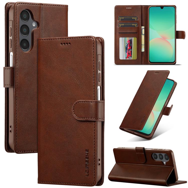 LC.IMEEKE Calf Texture Leather Phone Case