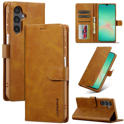 LC.IMEEKE Calf Texture Leather Phone Case