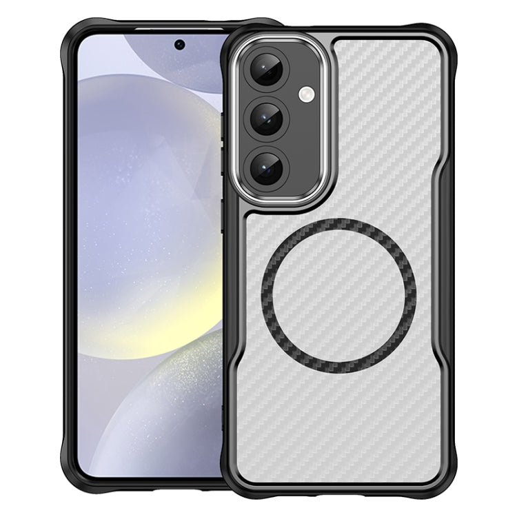 Carbon Fiber Texture MagSafe Translucent Phone Case