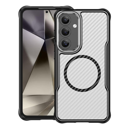 Carbon Fiber Texture MagSafe Translucent Phone Case