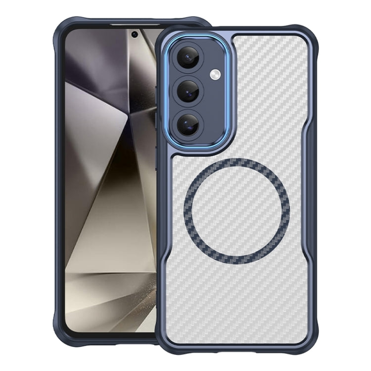 Carbon Fiber Texture MagSafe Translucent Phone Case