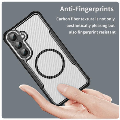 Carbon Fiber Texture MagSafe Translucent Phone Case