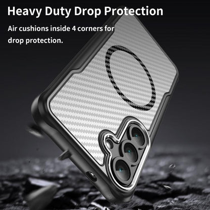 Carbon Fiber Texture MagSafe Translucent Phone Case