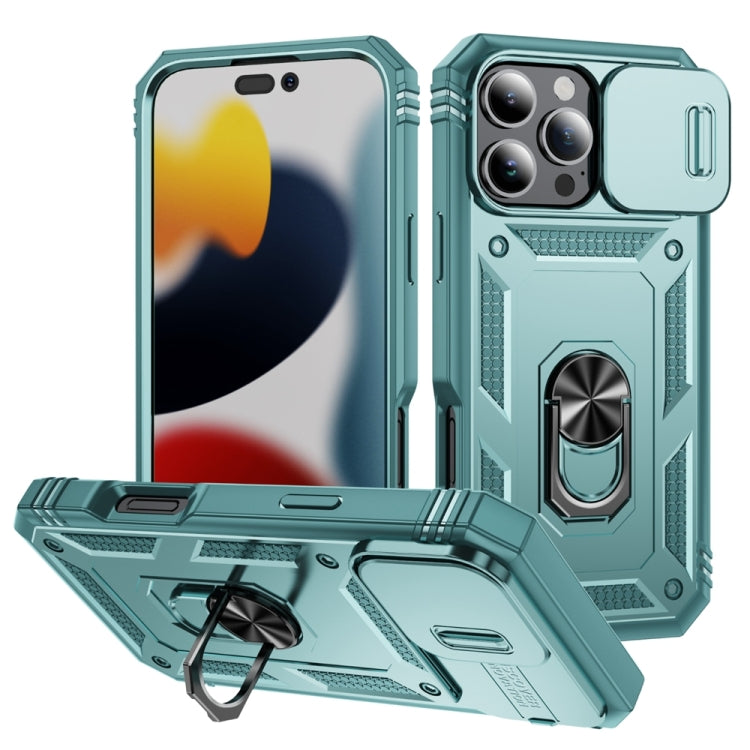 Sliding Camshield TPU + PC Phone Case with Holder