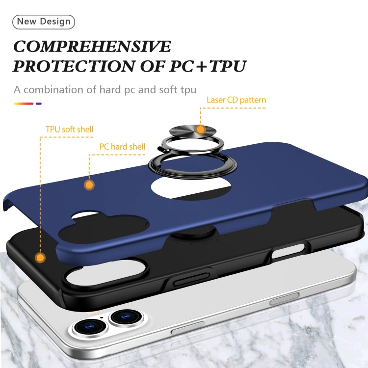 PC + TPU Magnetic Phone Case with Invisible Ring Holder