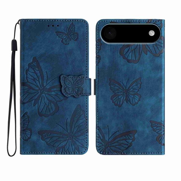 Skin-feel Embossed Butterfly Leather Phone Case