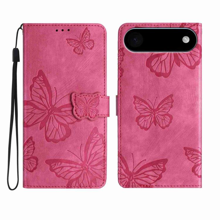 Skin-feel Embossed Butterfly Leather Phone Case
