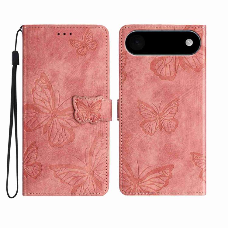 Skin-feel Embossed Butterfly Leather Phone Case