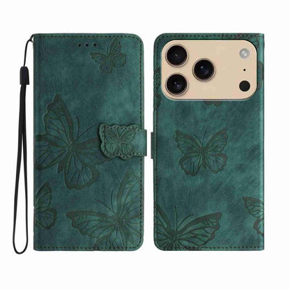 Skin-feel Embossed Butterfly Leather Phone Case