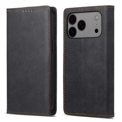 Business Solid Color Magnetic RFID Leather Phone Case