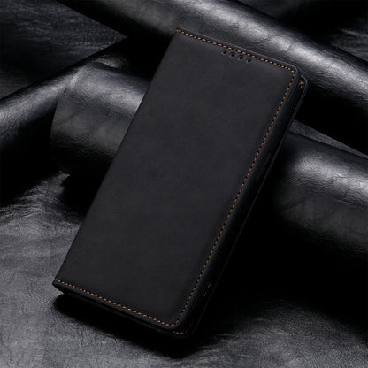 Business Solid Color Magnetic RFID Leather Phone Case