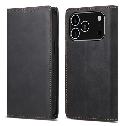 Business Solid Color Magnetic RFID Leather Phone Case