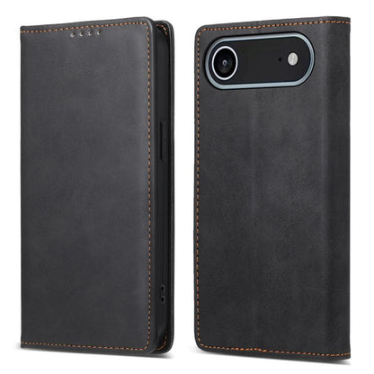 Business Solid Color Magnetic RFID Leather Phone Case