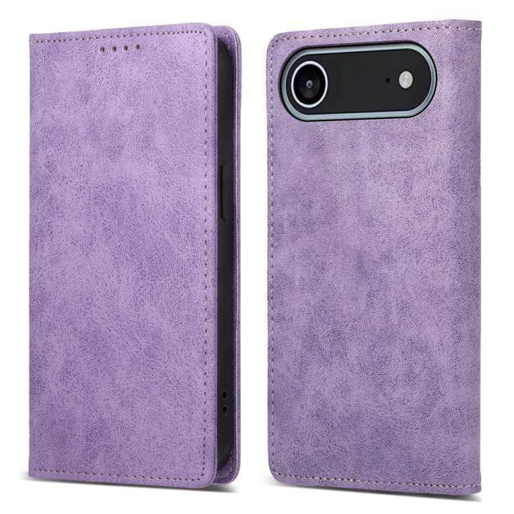 Business Solid Color Magnetic RFID Leather Phone Case