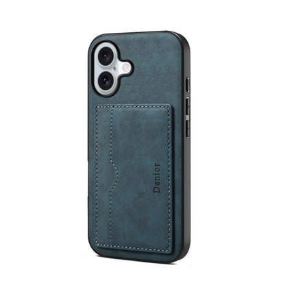Denior D08 PU Single Card Slot Holder Phone Case