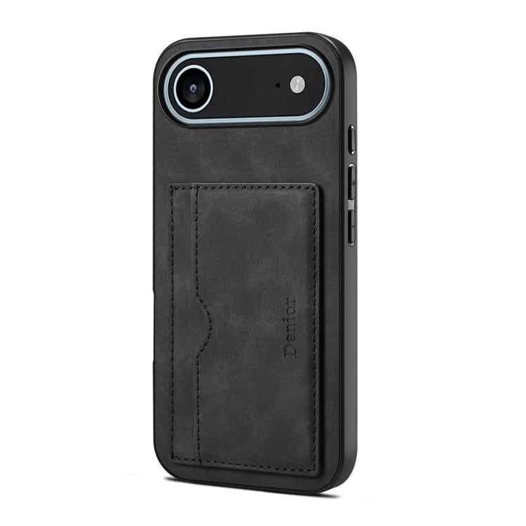 Denior D08 PU Single Card Slot Holder Phone Case