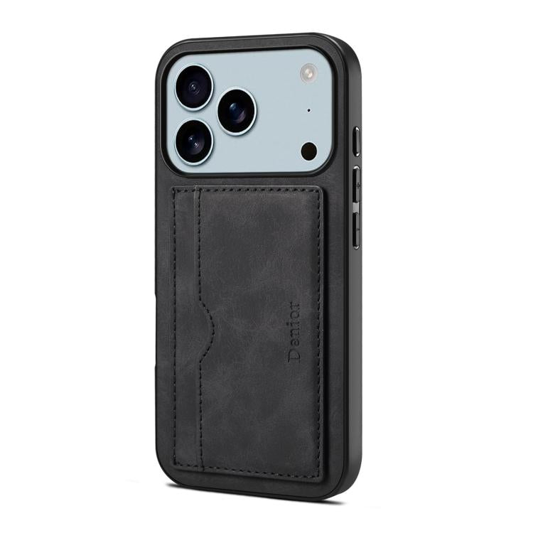 Denior D08 PU Single Card Slot Holder Phone Case
