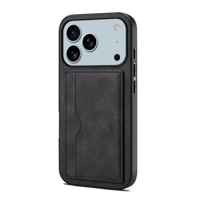 Denior D08 PU Single Card Slot Holder Phone Case