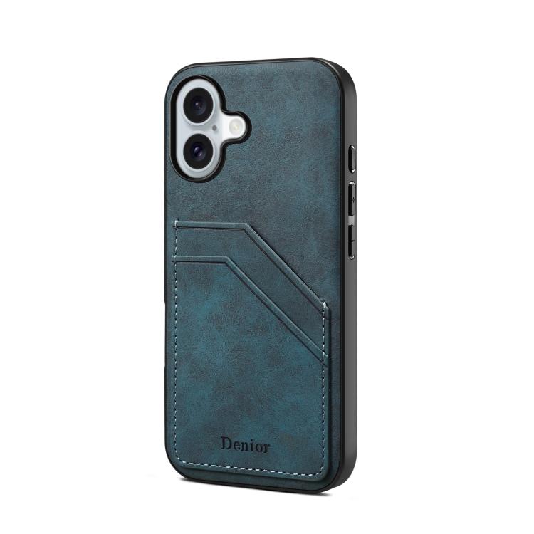 Denior D09 PU Dual Card Slot Back Cover Phone Case