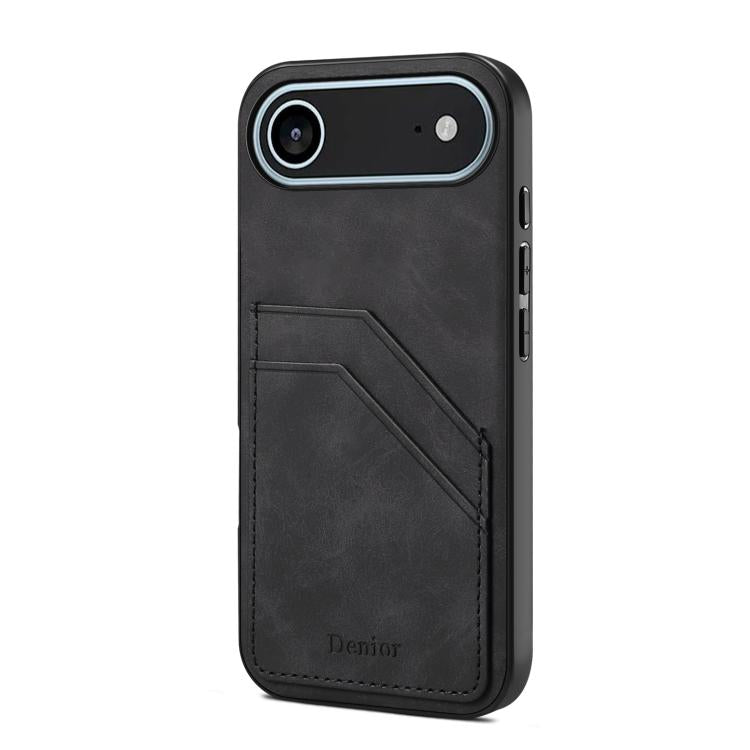 Denior D09 PU Dual Card Slot Back Cover Phone Case