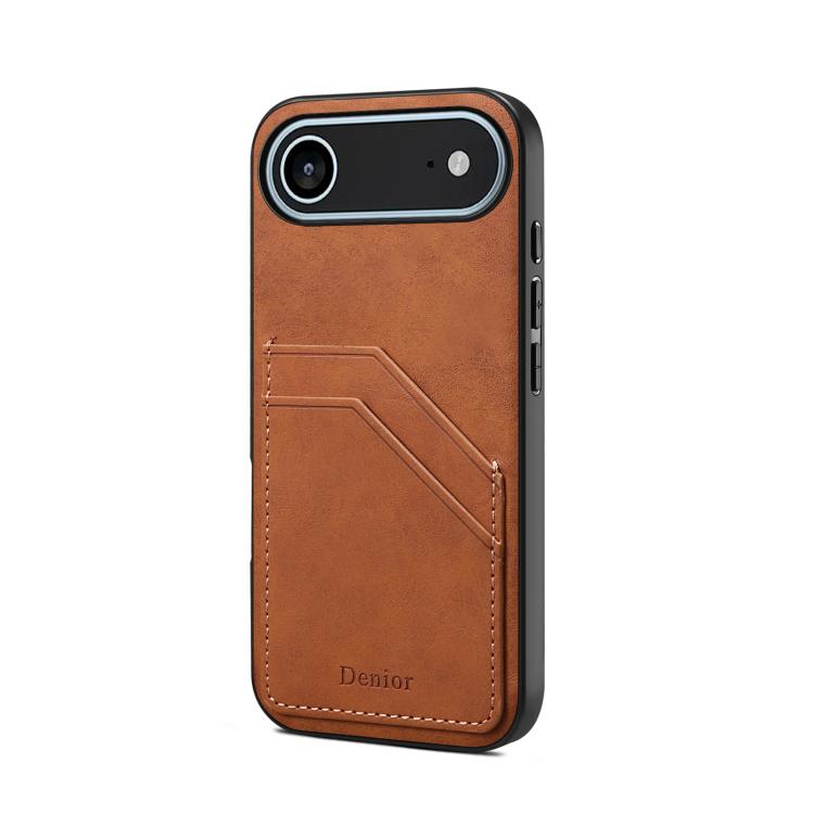 Denior D09 PU Dual Card Slot Back Cover Phone Case