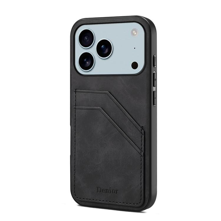 Denior D09 PU Dual Card Slot Back Cover Phone Case