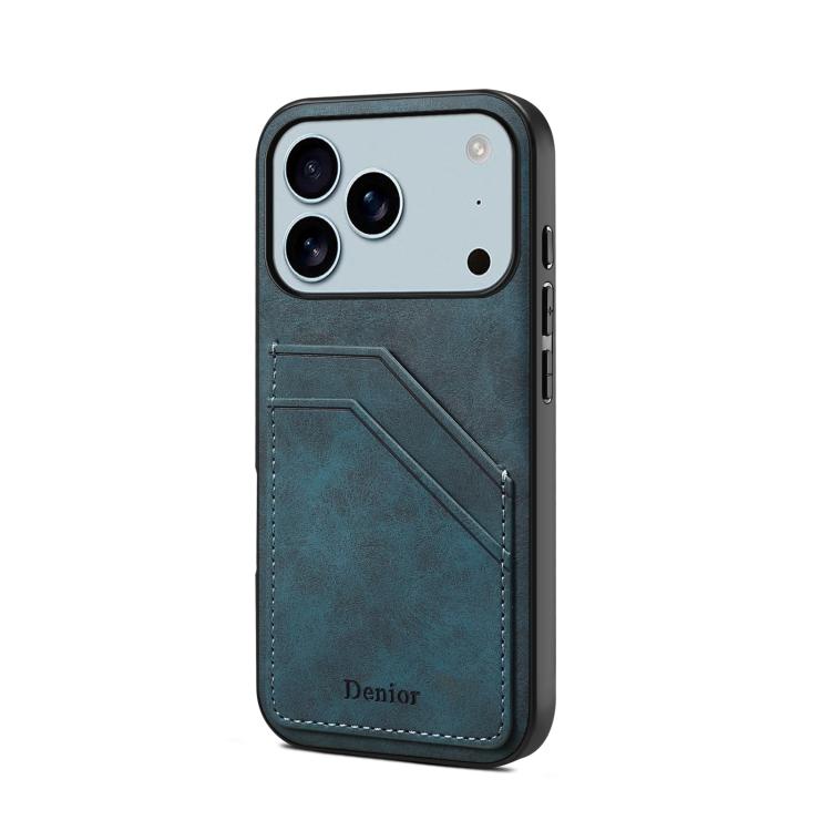 Denior D09 PU Dual Card Slot Back Cover Phone Case