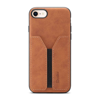 Denior D07 DV Elastic Card Slot PU Back Cover Phone Case
