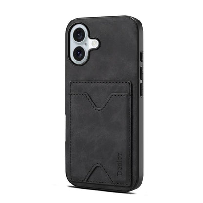 Denior D06 PU Back Cover Card Slot Holder Phone Case