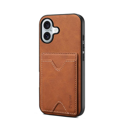 Denior D06 PU Back Cover Card Slot Holder Phone Case