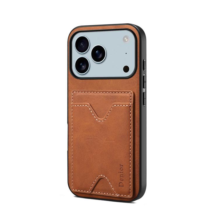 Denior D06 PU Back Cover Card Slot Holder Phone Case