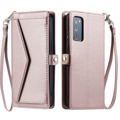 Wallet Multi-card Slot Leather Phone Case with Lanyard