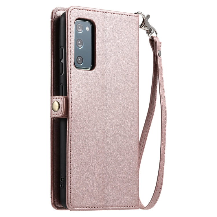 Wallet Multi-card Slot Leather Phone Case with Lanyard