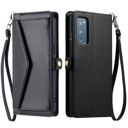 Wallet Multi-card Slot Leather Phone Case with Lanyard